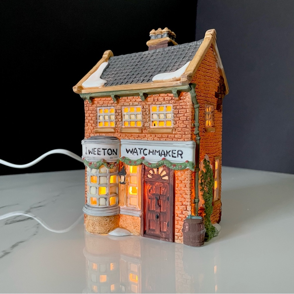 "Geo Weeton Watchmaker" Dickens Snow Village by Dept. 56